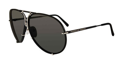 PORSCHE DESIGN P8478 Sunglasses Sun Glasses J BLACK-SILVER Authentic New 63mm Un Porsche Design P8478 R Sunglasses Black Green Mirror w  main image 4