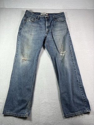 Levis 569 Jeans Mens 36x32 Relaxed Straight Leg Distressed Outdoor Workwear