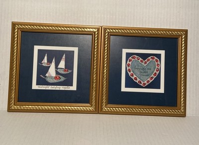 B Morris Art Print By Essex Fine Art Handcrafted-Mid Two Prints Wooden Framed