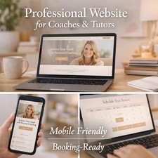 Website Design for Coaches & Tutors | Online Booking & Class Schedule Included