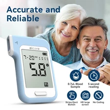 Blood Glucose Monitor Kit - No Coding Required for Easy Home Diabetes Test