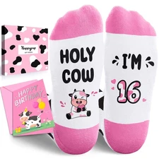 Birthday Gifts for Teen Girls Socks 13-18 Year Old Female Novelty Present