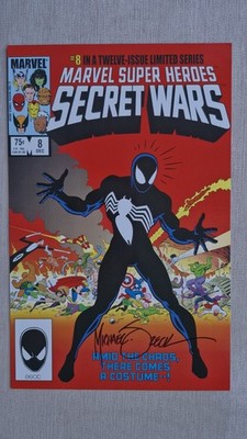 Marvel Super Heroes Secret Wars 1984 #8 Signed By Mike Zeck Colored Art Print