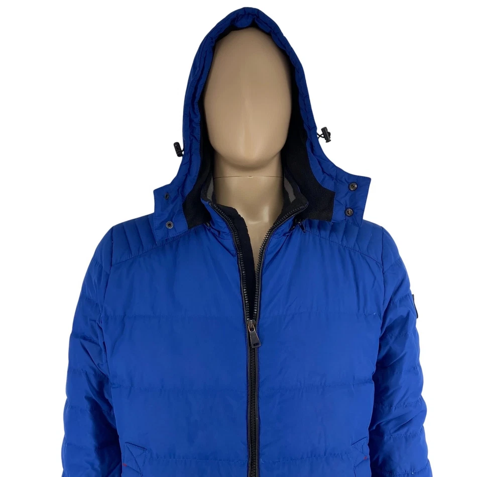 DANIEL HECHTER Chaqueta Puffer De Plumas Azul Para Hombre Talla EU 50 US/UK 40 - Imagen 2 de 4