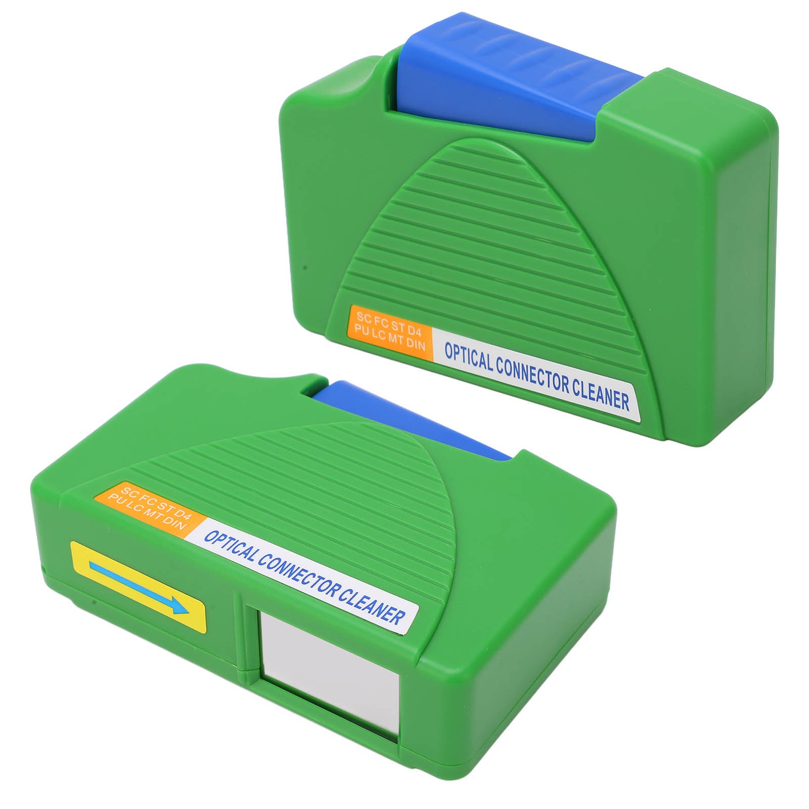 Fiber Optic Cleaning Box Efficient Optical Fiber Connector Cleaner ABS Portable