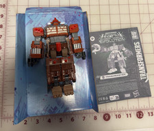 TRANSFORMERS Trashmaster Legacy Evolution Voyager Class Box New on Cardboard