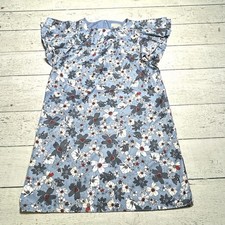 Loft Outlet Women’s Flutter Sleeve Light Blue Floral Print Dress. Size XS