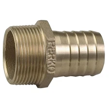 Perko 1-1/4" Pipe to Hose Adapter Straight Bronze MADE IN THE USA 0076DP7PLB ...