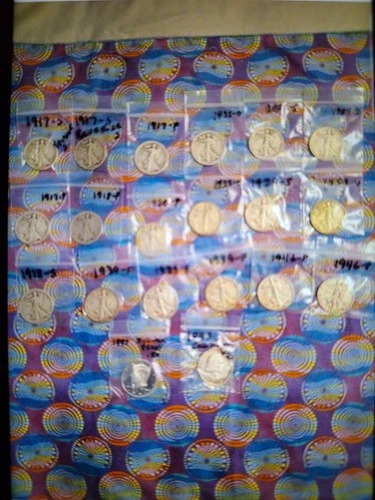 Walking Liberty Silver Half Dollars 1917s Lot(20) Franklin Proof ,Expo Half 💎