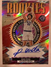 2025-26 Topps Finest Noah Penda Rookie Autographs Red Refractor /5 rfa-np rc