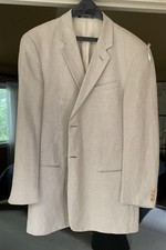 Armani Collezioni Silk Linen Houndstooth 2 Button Blazer Jacket Sz 41  3,000 