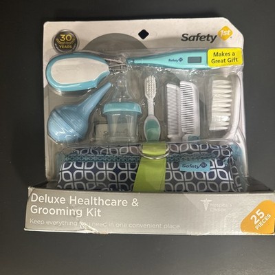 Safety 1St Deluxe Baby Grooming Kit 25 Piece Set With Nasal Aspirator And Brush