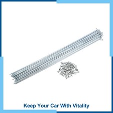 1Set 14G 259mm Length Bicycle Spokes Nipple Carbon Steel Galvanized Universal