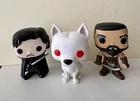 Game Of Thrones lot of 3 Funko Pops - No Boxes GOT John Snow Khal Droogo