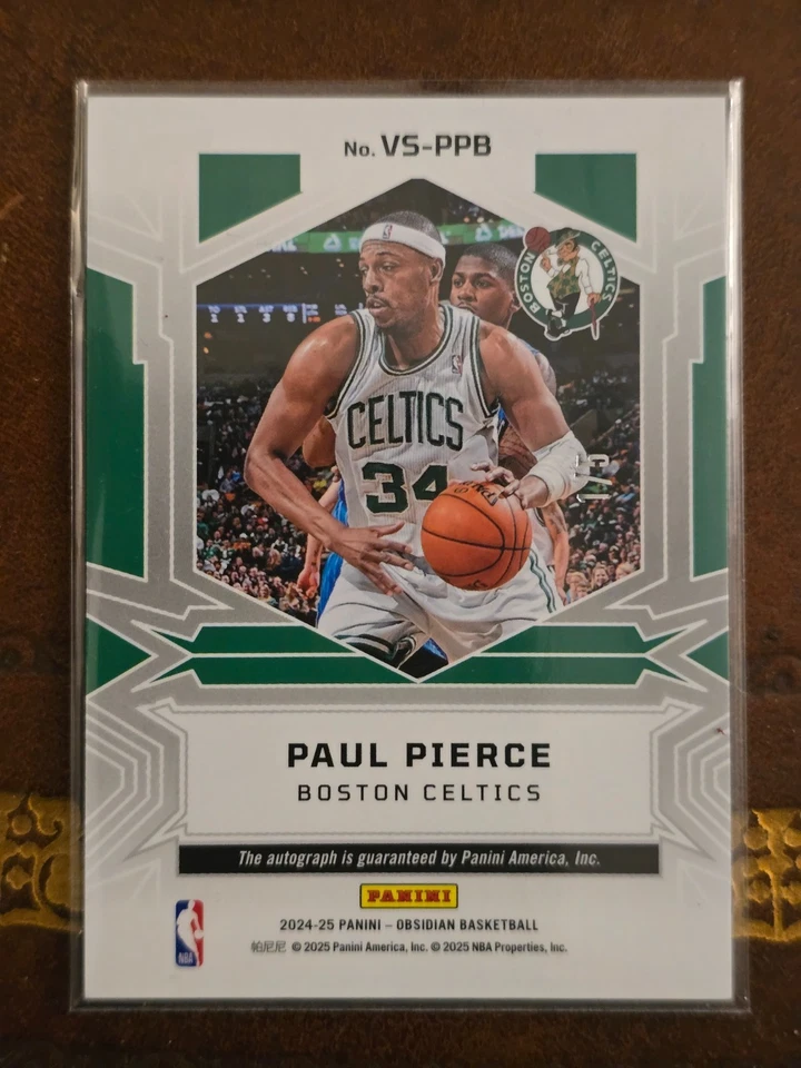 Paul Pierce/Obsidiana/Volcánica/Numerada en serie/ 2025/ Primera impresión de 5 Foto 2 de 3