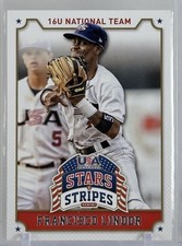 Francisco Lindor 2015 Panini USA Stars & Stripes #39 16U National Team MLB
