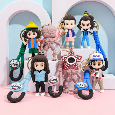 Stranger Things Collectibles Demogorgon, Eleven, Eddie Munson, Keychains PVC 3''