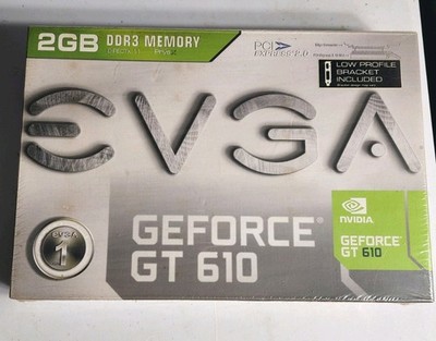 NEW Sealed EVGA Nvidia GeForce GT 610 Graphics Card (02GP32619KR) 2GB DDR3