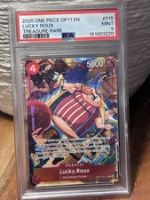 Bandai One Piece CCG OP09-015 Lucky Roux TR Foil PSA 9 EN