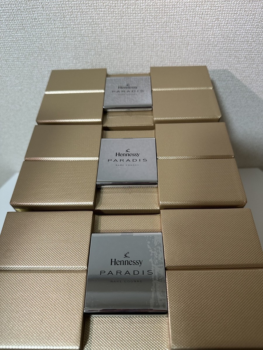 Hennessy Paradis Cognac Empty Bottle Crystal Decanter Set Of 3 W
