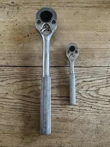 Vintage Proto Los Angeles 2pc Ratchet Set 4749 5449 Made in USA 1/2 1/4 Engraved