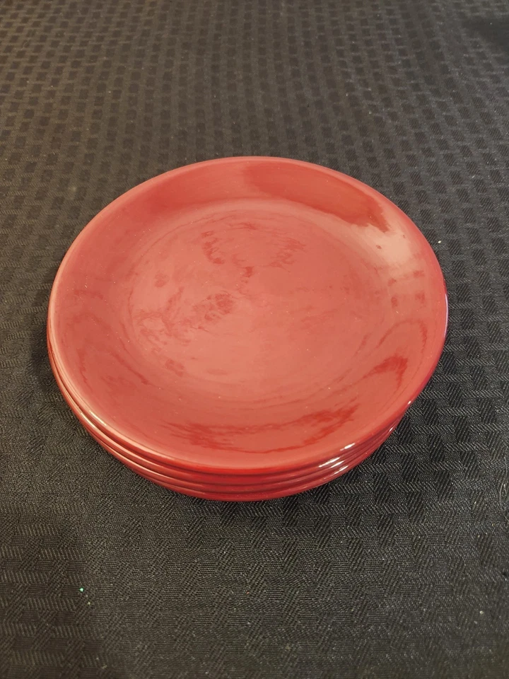 NUEVO Juego de 4 platos de aperitivo redondos de chef mimado arándano retirados #2062 Foto 4 de 4