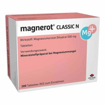 magnerot  CLASSIC N Magnesium Tabletten · 200 St · PZN 00150780