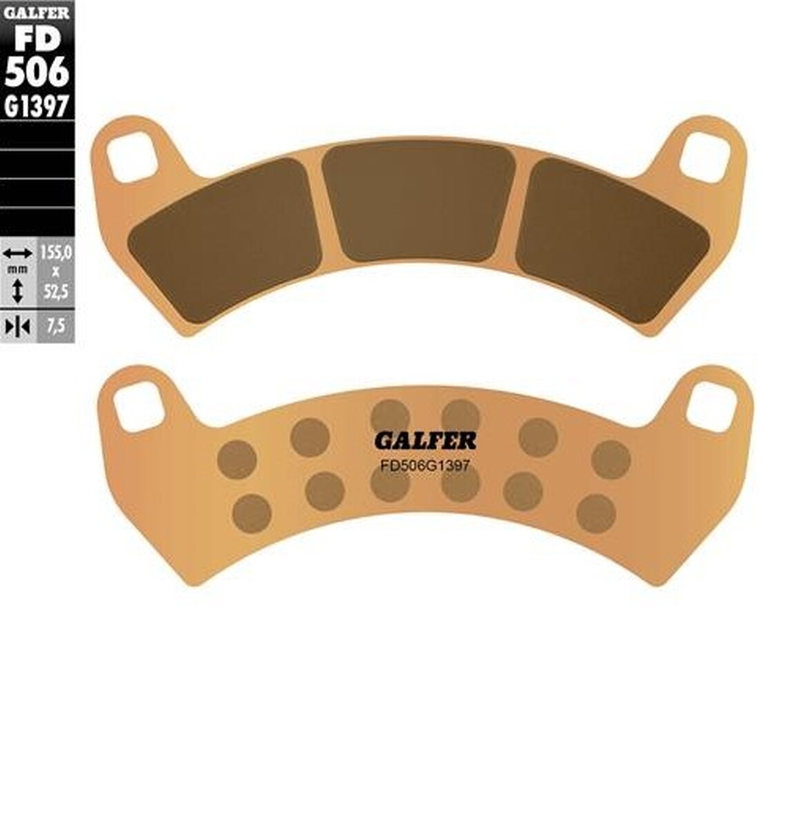 Plaquettes de frein Polaris KH680 en métal fritté endurance tout-terrain