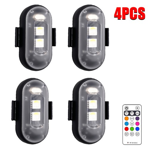 Wireless Remote Control Drone Light Eight Color Motorcycle Pilot Flash IP65 Lot - Picture 16 of 17