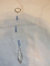 Crystal Suncatcher Dazzeling Blue Lavander Handcrafted NICE