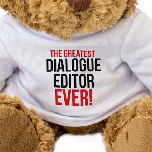 NEW - THE GREATEST DIALOGUE EDITOR EVER - Teddy Bear - Cute - Gift Present - Picture 3 of 7
