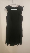 LOFT Black Flutter Sleeve Dress- Worn Once - Size 2