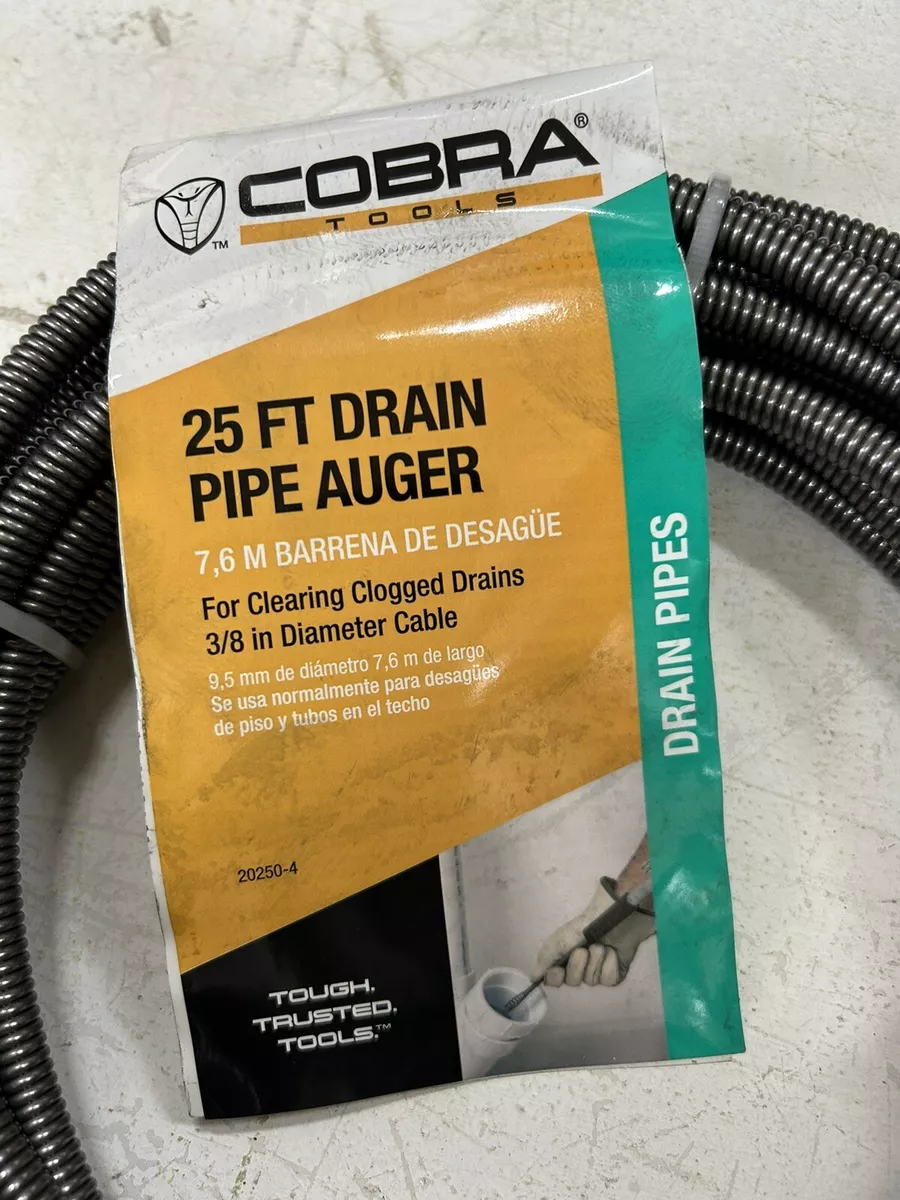 Cobra 25 ft. Drain Pipe Auger 20250 4