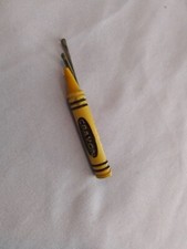 Vintage Crayon Bobby Pin Hair Accessory Yellow