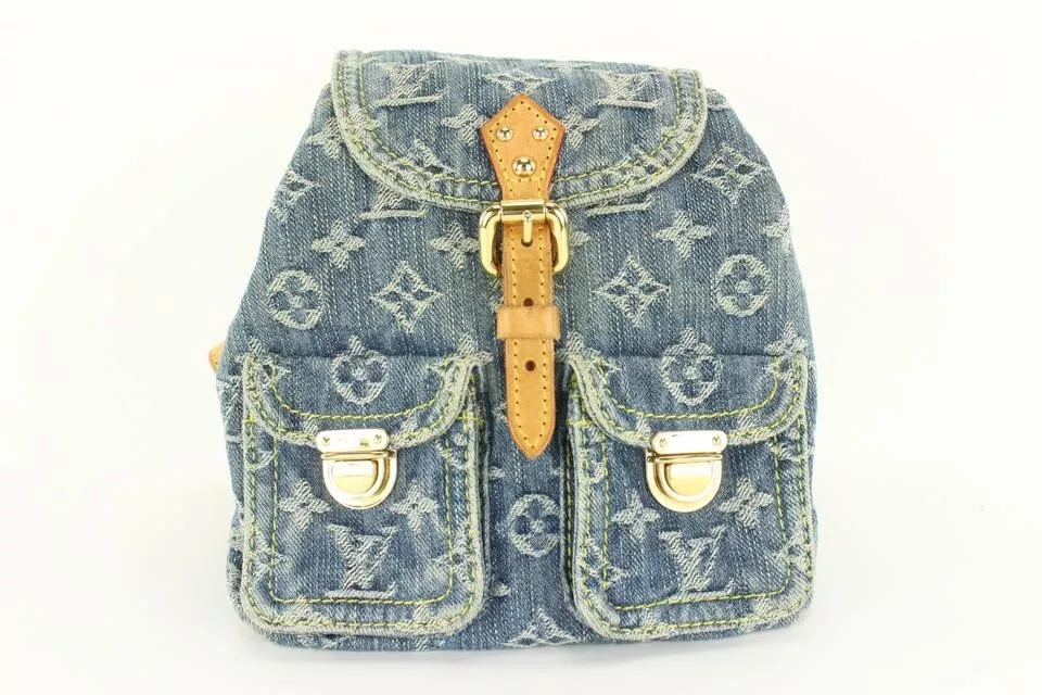 Louis Vuitton Monogram Denim Mini Backpack Sac a Dos PM 6LVJ1020