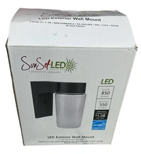 sunset LED exterior wall mount F9926-31-1-4K Non Dimmable Black 4000K New in Box
