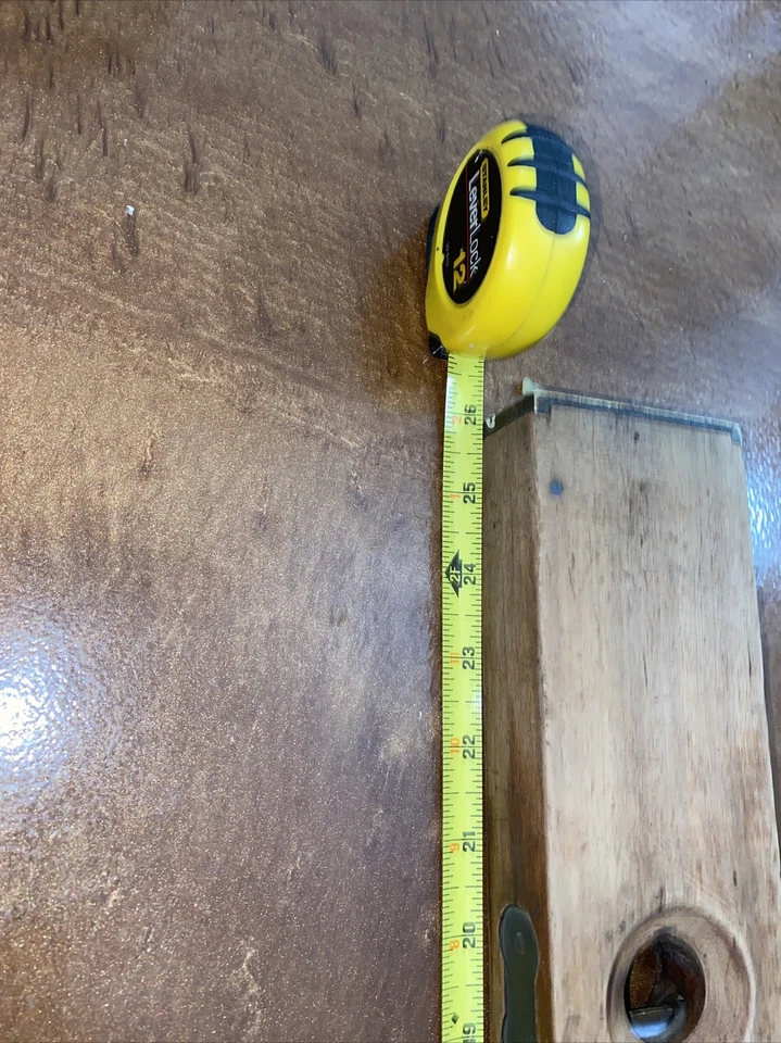 WOODEN LEVEL THE C-S CO PINE MEADOW CONN USA BRASS, MAHOGANY ANTIQUE Works Great - Image 2 of 4