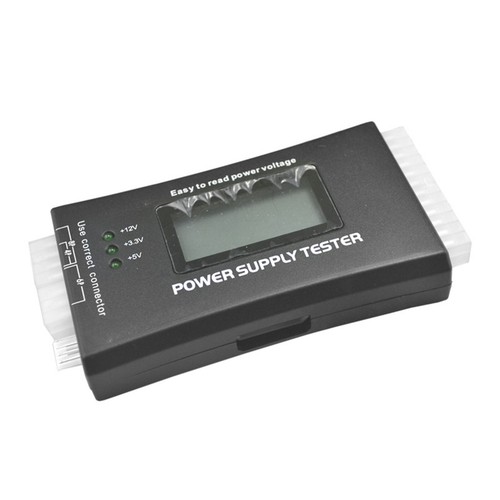 LCD Digital Power Tester LCD PC Computer 20/24 Pin 4 PSU ATX BTX ITX SATA HDD