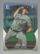 2023 Bowman Draft Chrome Refractors Grant Taylor RC Chicago White Sox #BDC-8