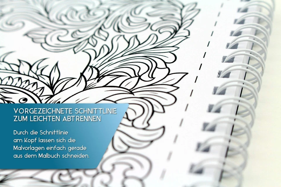 Pferde Malbuch für Mädchen ab 12 Jahren und Erwachsene - Premium-Malbuch - Bild 4 von 4