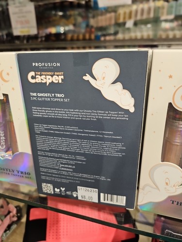 PROFUSION Casper The Friendly Ghost GHOSTLY TRIO Glitzer 3-teiliges LIP Topper Set NEU - Bild 2 von 2