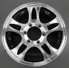 New in box Hi-Spec Series S5 Aluminum Blk 15" Trailer Wheel Rim 6 Lug 5.5 Lot 43