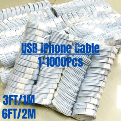 Lot USB Data Fast Charger Cable Cord 3/6FT For iPhone 5 6 7 8 X 11 12 13 14 MAX