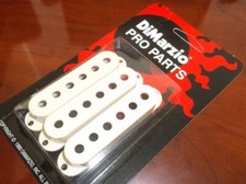 NEW - DiMarzio USA MADE Vintage Strat Pickup Covers (3) - AGED WHITE