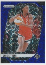 Jackie Young 2024 Panini Prizm Blue Velocity WNBA #1 Los Vegas Aces