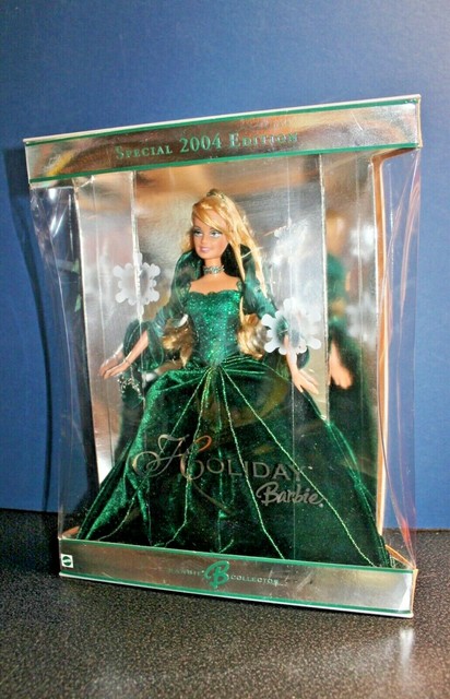 holiday barbie green dress