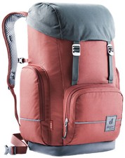 Deuter Rucksack (grau, rot) - ergonomischer Schulrucksack mit vielen Fächern. Au
