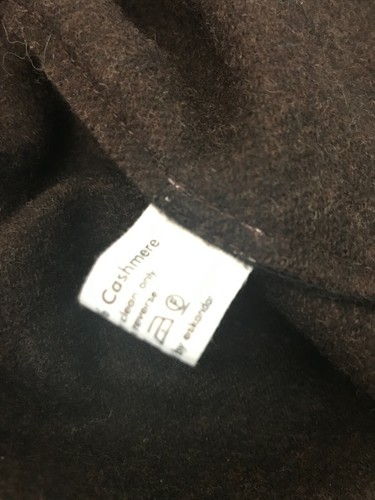 ESKANDAR CASHMERE & WOOL OPEN COAT BLACK & BROWN REVERSIBLE ONE SIZE RUNS BIG - Picture 7 of 7