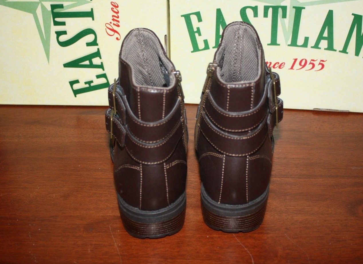 NWOB Womens Leather Eastland Whistle Stop Boots Riding Short Boot brown