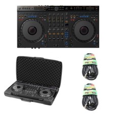 Set of AlphaTheta DDJ-GRV6 DJ Controller w/ Case  2x XLR-TRS Cables